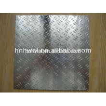 aluminium tread plate/ checkered sheet HS CODE 7606 /5/3 bar embossed aluminum checkered sheet